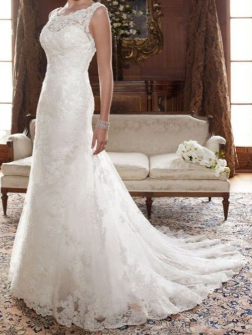 Casablanca Wedding Dress/Gown Gorgeous, Elegant, White, Bridal, Celebrate Sz 4-6